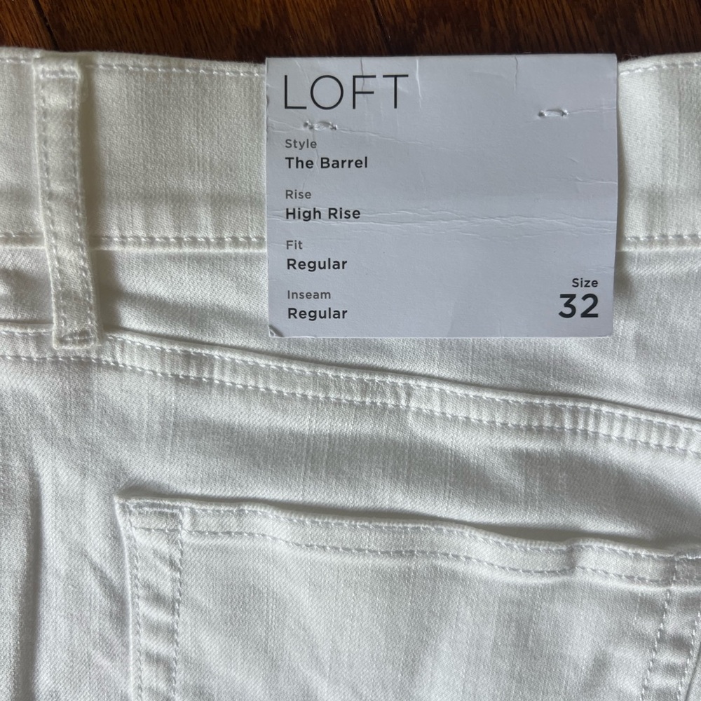 LOFT Classic White Denim